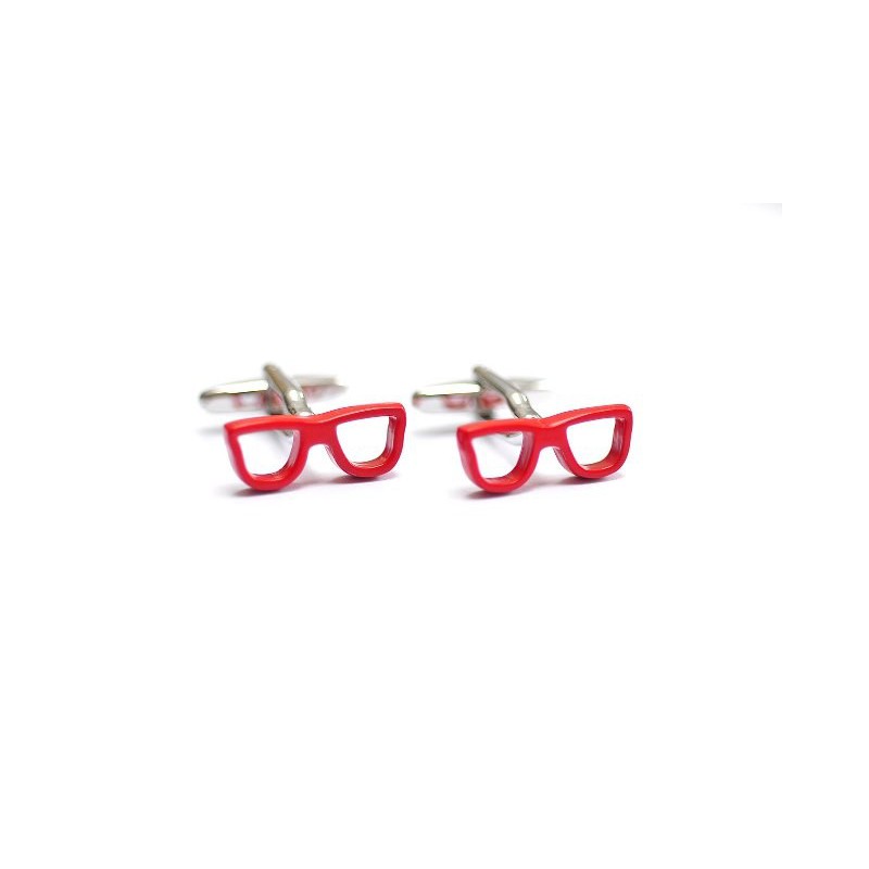 Mandzsetta gomb piros szemüveg