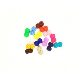Manžetové knoflíčky textilní uzlíky levné barevné, ball, uzel