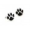Manžetové knoflíčky ve tvaru psí tlapky jsou v kombinaci černé a stříbrné barvy. Tyto manžetové knoflíčky jsou perfektním doplňkem pro všechny, kteří mají psí miláčky ve svém okolí. Své uplatnění naleznou též u veterinářů nebo chovatelů. psí tlapky - pes - kynolog