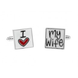 Manžetové gombíky milujem svoju ženu