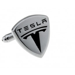 Mandzsetta gomb Tesla Motors motívum