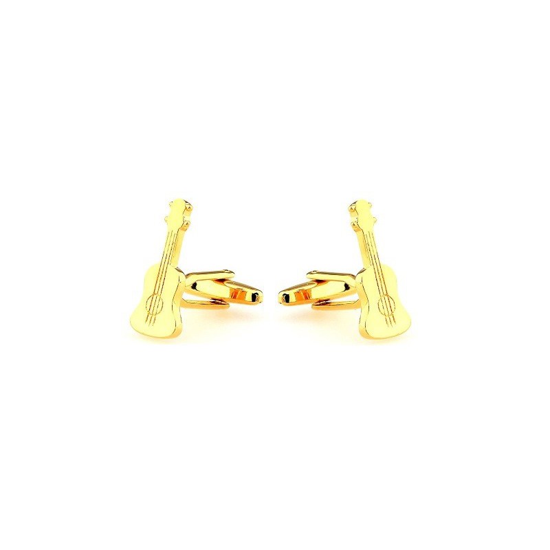 Mandzsetta gombok akusztikus gitár motívum