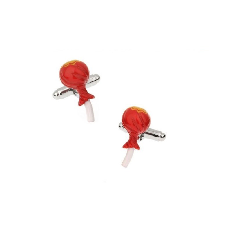 Manžetové gombíky červené lízatko, Lollipop