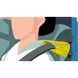 Bezpečnostní multifunkční kladívko s řezákem pásu a píštalka, přívěsek