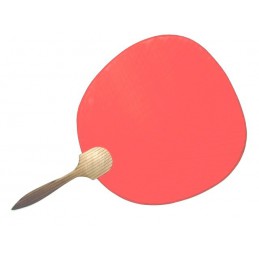 Japonský papírový dekorativní vějíř ve stylu "uchiwa"