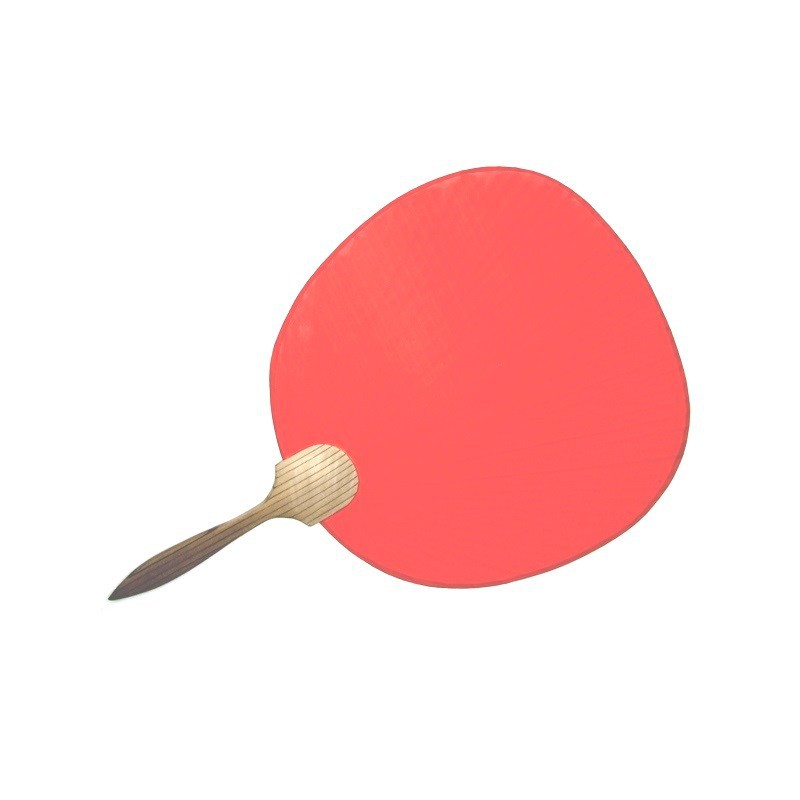 Japonský papírový dekorativní vějíř ve stylu "uchiwa"