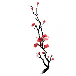Falešné tetování barevné Sakura japonská třešeň 