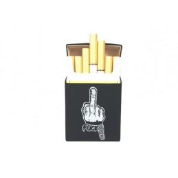 Silikonové pouzdro na na cigarety / obal na cigarety gumový motiv FUCK
