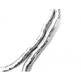 Náhrdelník super dlouhý tvarovatelný stříbrný had