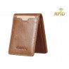 RFID kožená peněženka, pánská, úzká