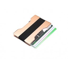 RFID mini pénztárca, alumínium tok, tok bankkártyára