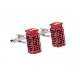 Mandzsettagombok piros telefonfülke