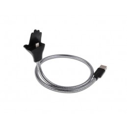 Kabel USB nabíjecí a datový kovový, stojan, držák do auta, ruka, konektor pro iPhone, iPad mini