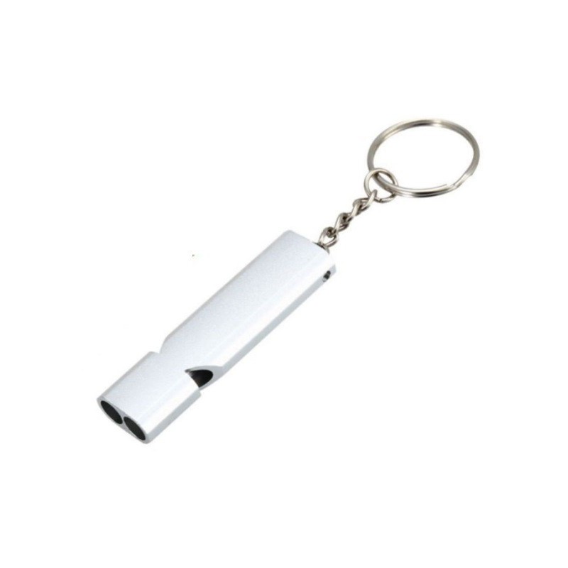 Lekki gwizdek aluminiowy, zawieszka na klucze Alu