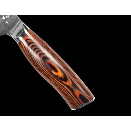 Profesjonalny szeroki nóż szefa kuchni Chef Max 8 ze stali damasceńskiej VG-10, 67-warstwowy, do mięsa, sushi, DM-D1289
