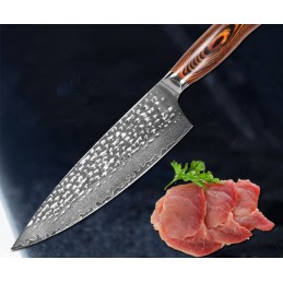 Professzionális konyha kés Chef Max 8 damascian acélból VG-10, 67 réteg, fő szakácsoknak, húsra, sushira, DM-D1289