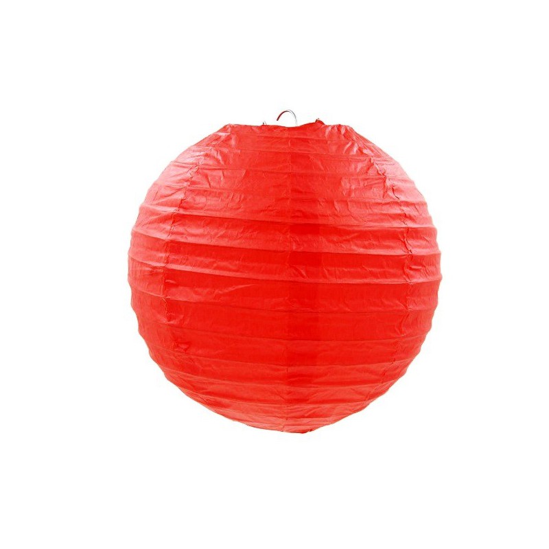 Okrągły papierowy lampion imprezowy czerwony 22, 30, 40 cm