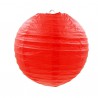 Lampion party, papírból, kör alakú,  piros 22, 30, 40cm