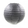 Lampion papírból, kör alakú,  dekoratív, fekete 30, 40cm