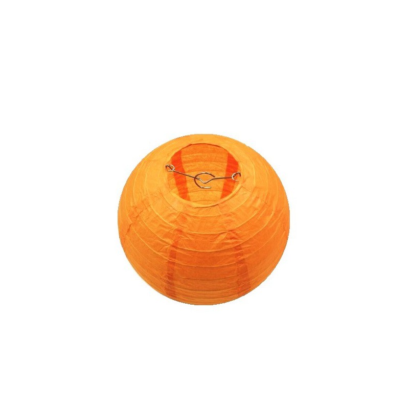 Lampion kulatý papírový party oranžový 30, 40cm