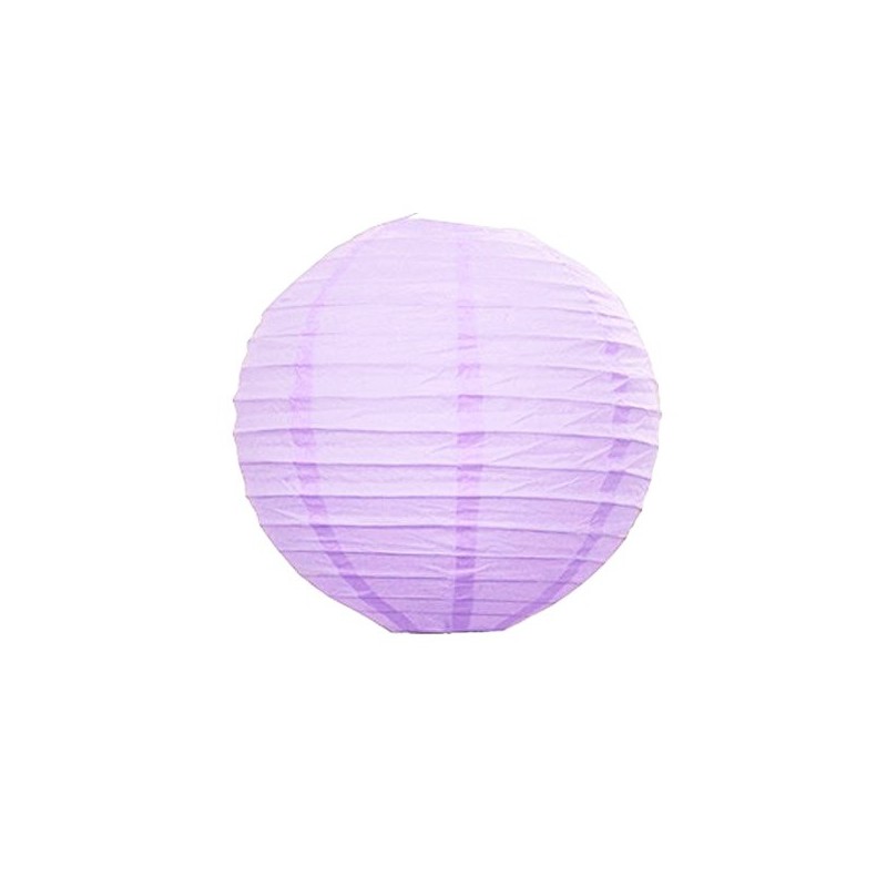 Party lampion, kör alakú, papírból, esküvői világos lila, 30, 40 cm