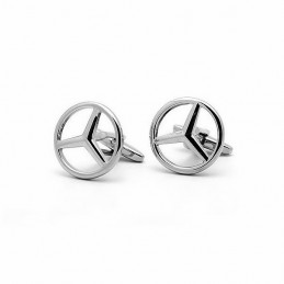 Manžetové knoflíčky s motivem Mercedes Benz s patinou