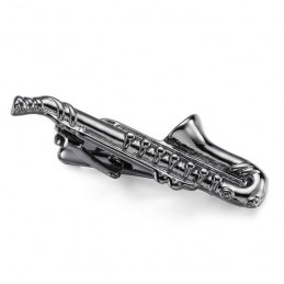 Spona na kravatu saxofon, pro saxofonistu, hudebníka