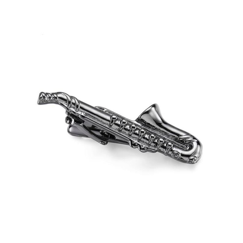 Spinka na krawat saksofon, dla saksofonisty, muzyka