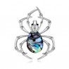 Broszka opalowa pająk, pajączek z muszli