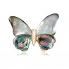 Brož opálová motýl, motýlek z mušle