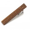 Spinka na krawat drewniana, ciemny bambus