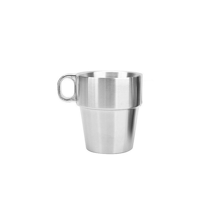 Nerezový dvoustěnný termoizolační nerozbitný hrnek, 330ml