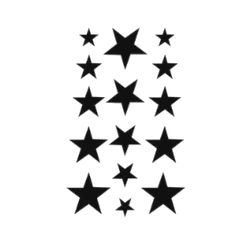 Nalepovací dočasné tetování hvězdy, hvězdičky