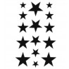 Krásně zpracované nalepovací tetování s motivem hvězdy skvěle doplní Váš outfit. Dočasné tetování hvězdičky je perfektní na krk, předloktí, nárt,... fantazii se meze nekladou. Nalepovací tetování hvězdy v černé barvě je sexy a zajisté zaujme. 
