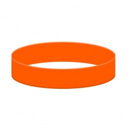 Silikónový náramok bez potlače oranžový