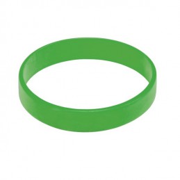 Bransoletka silikonowa jednokolorowa, kolor zielony, bez nadruku