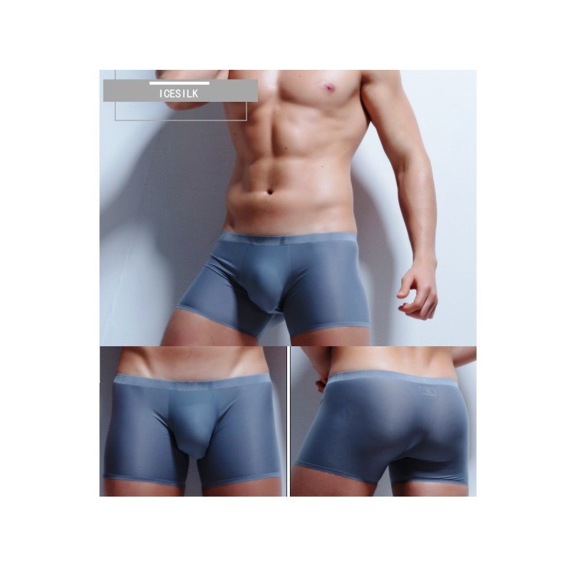Férfi alsónadrág láthatatlan varrással, ultra vékony, Ice Silk