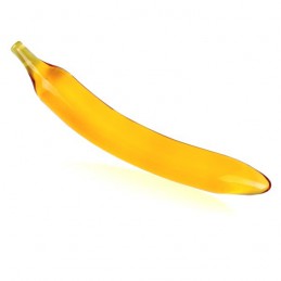 Sklenené erotické dildo banán, banana