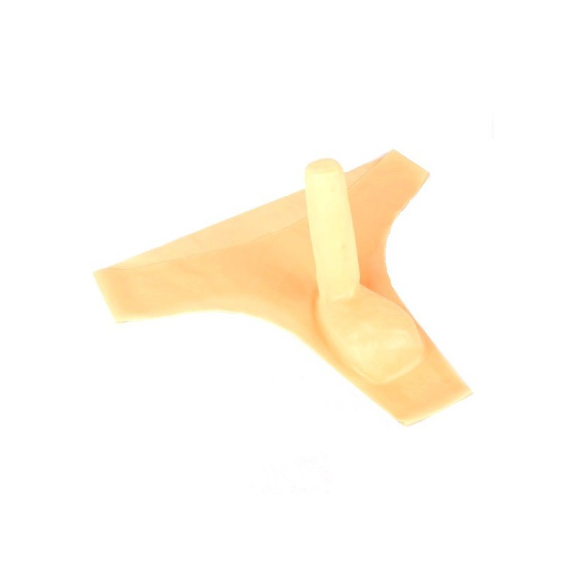 Pánská latexová tanga s kondomem