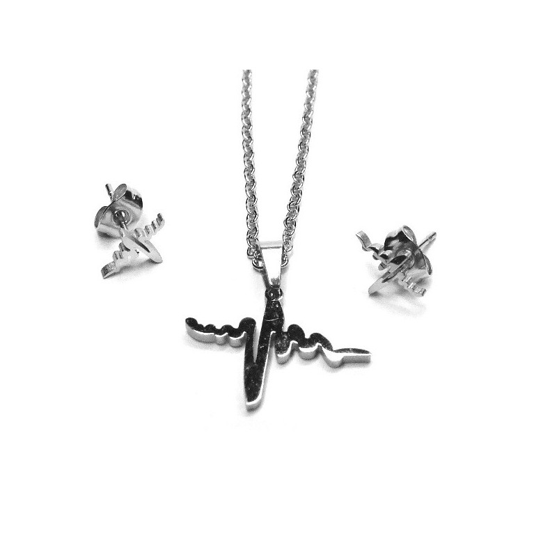 Schmuck-Set Anhänger und Ohrringe Klee Schmuck-Set Anhänger und Ohrringe Klee