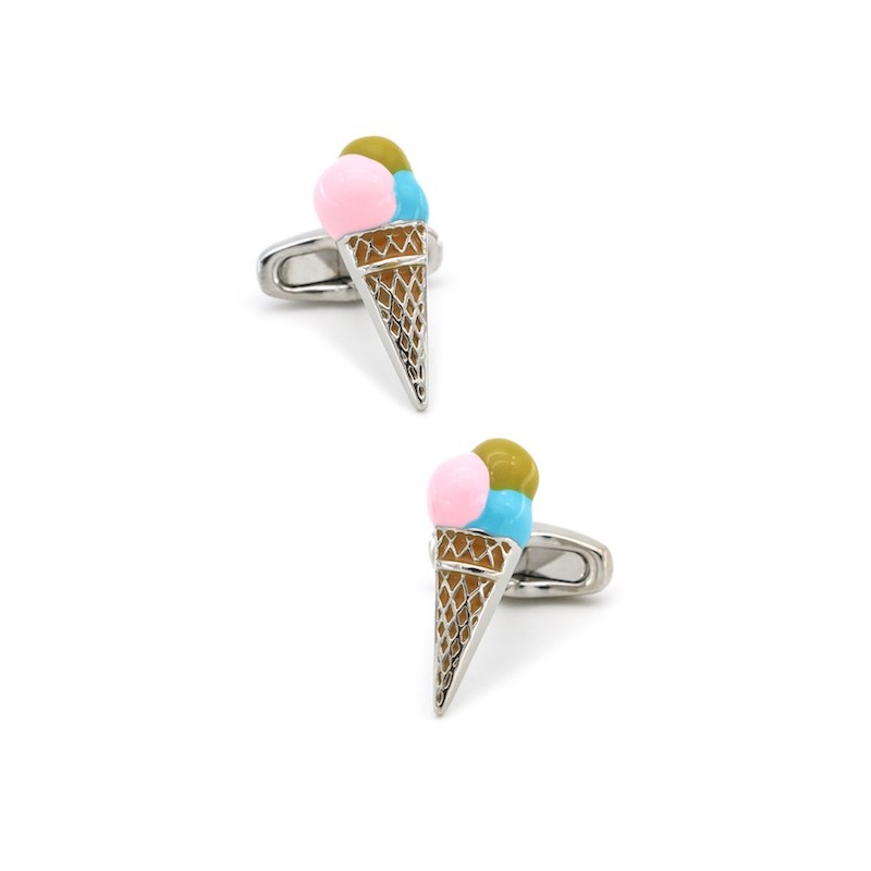 Manžetové knoflíčky kopečková zmrzlina, ice cream Manžetové knoflíčky kopečková zmrzlina, ice cream
