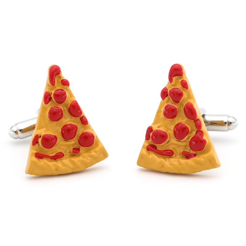 Manžetové knoflíčky pizza Manžetové knoflíčky pizza