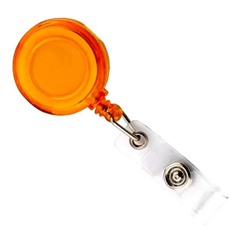 Roller s navijakom a klipsom, držiak na ID s cvokom transparentný