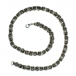 Náhrdelník spojené kroužky z chirurgické oceli