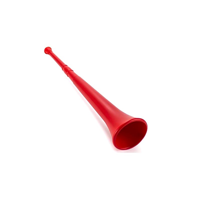 Velká vuvuzela na fandění červená
