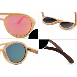 Drewniane okulary przeciwsłoneczne lotnicze, okulary lotnicze