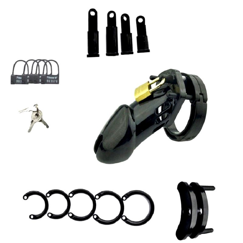 Klatka na penisa, męski pas cnoty z zamkiem