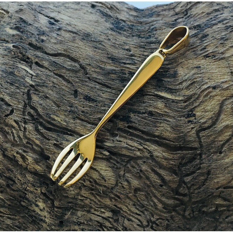 Rozsdamentes acél medál villa, szakács, ínyencek számára