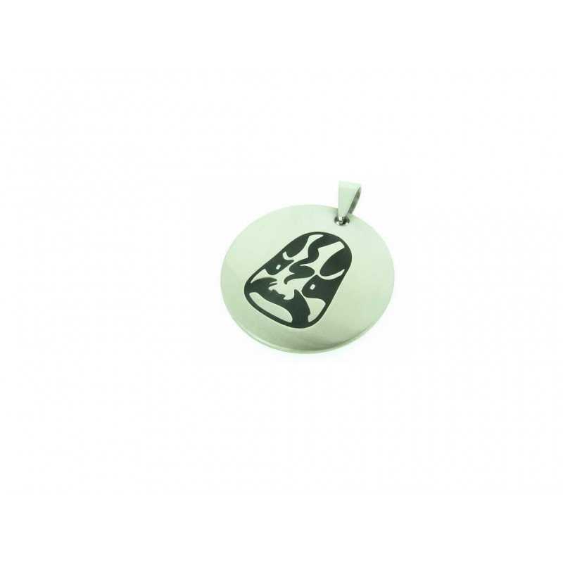 Amulet ocelový s černým motivem Amulet ocelový s černým motivem
