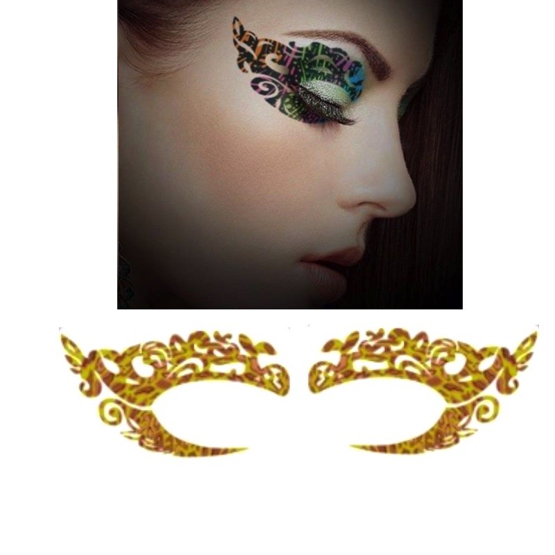 Voděodolné jednorázové dočasné tetování na oči